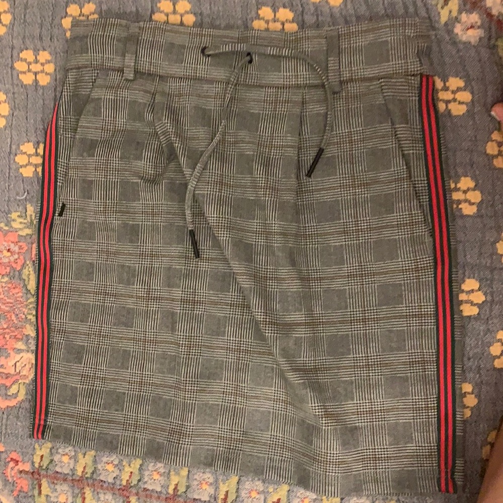 Plaid mini skirt